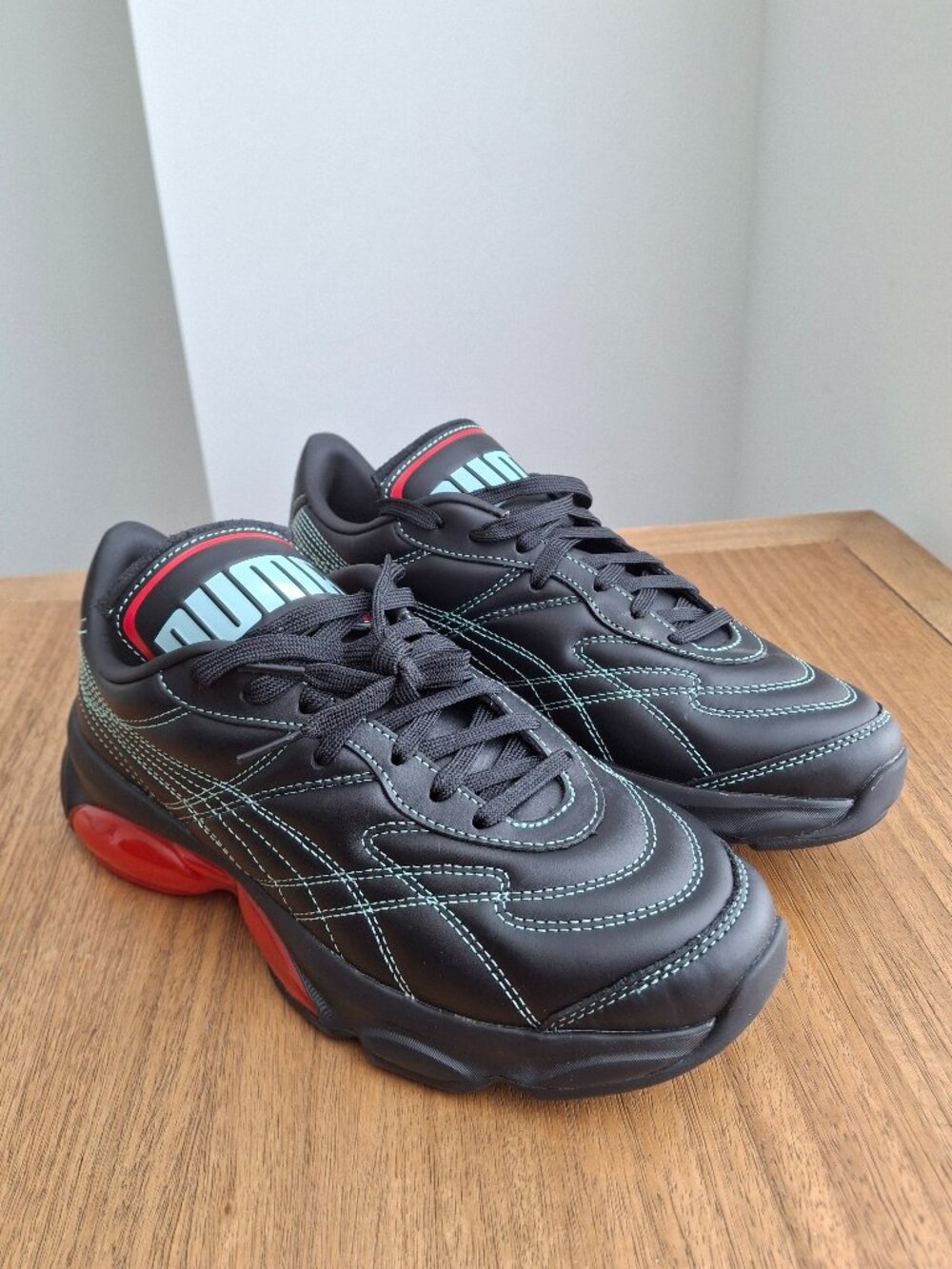 (New) Puma – Cell Dome King x Dua Lipa Sneakers (Black-Poppy Red) / Women's 8.5